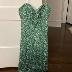 Green floral Princess Polly mini dress